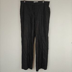 MaxMara Wool Blend Straight Leg Trousers Size 12 Women's